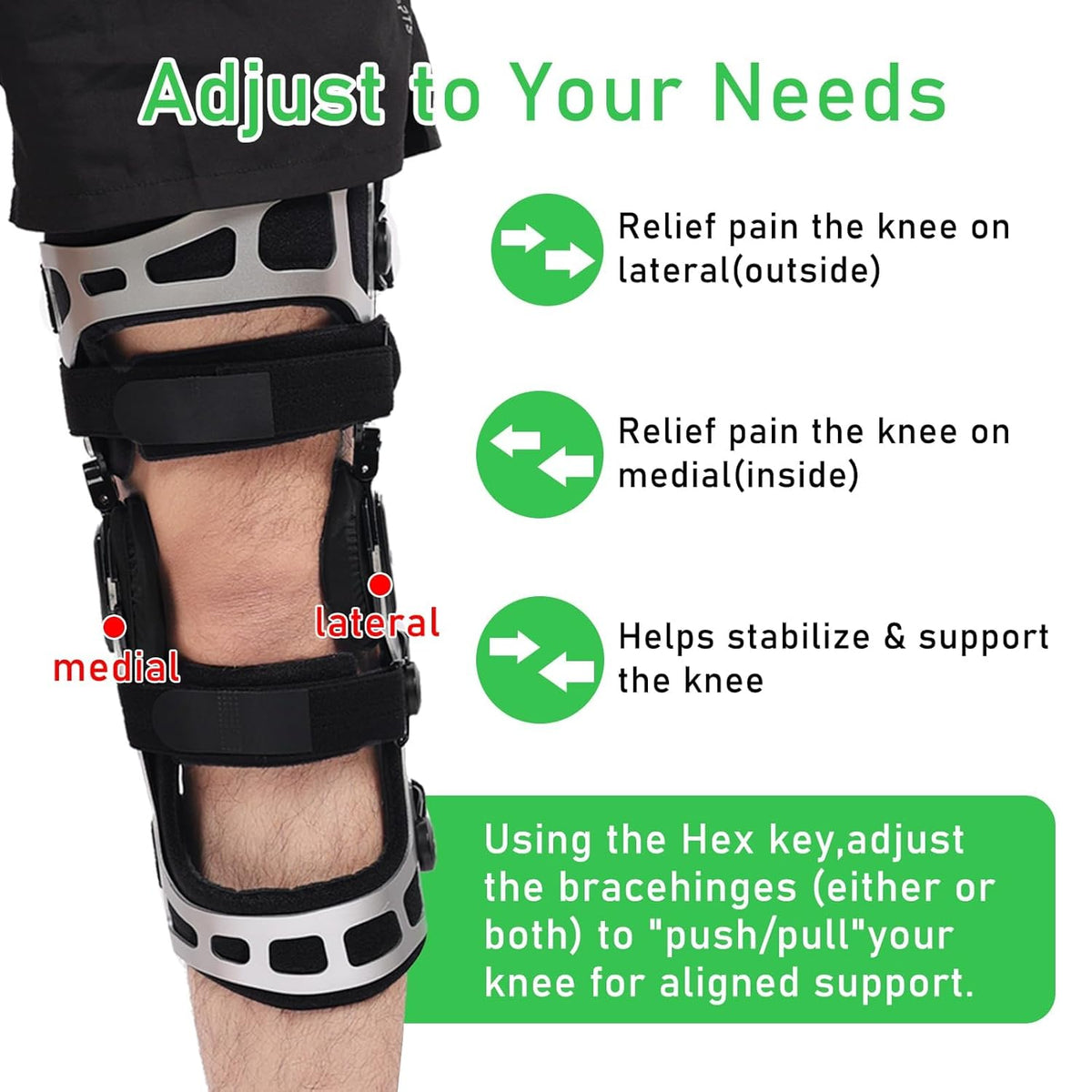 OA Unloader Knee Brace | Double Upright