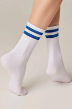 Conte Active Cotton Long Socks with Lurex Stripes