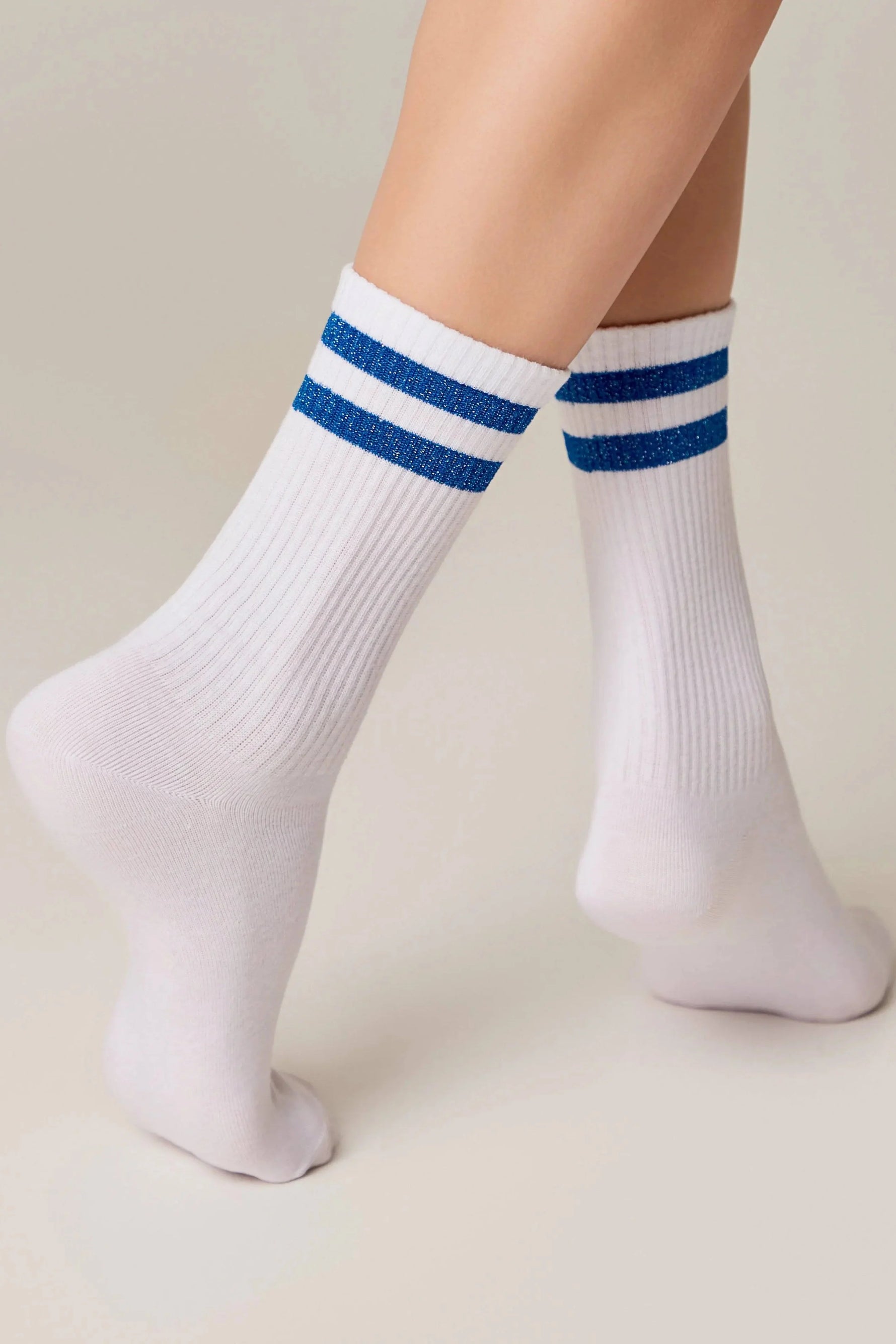 Conte Active Cotton Long Socks with Lurex Stripes