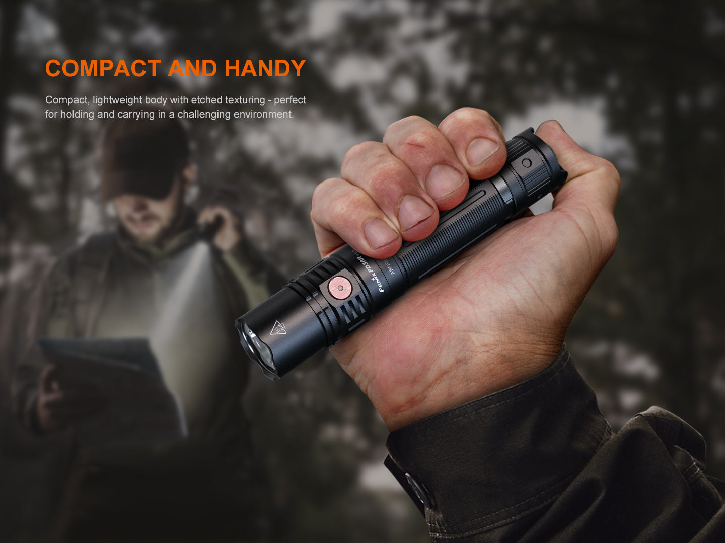 Fenix PD36R V2 Compact Rechargeable Tactical Flashlight | 1700 Lumens