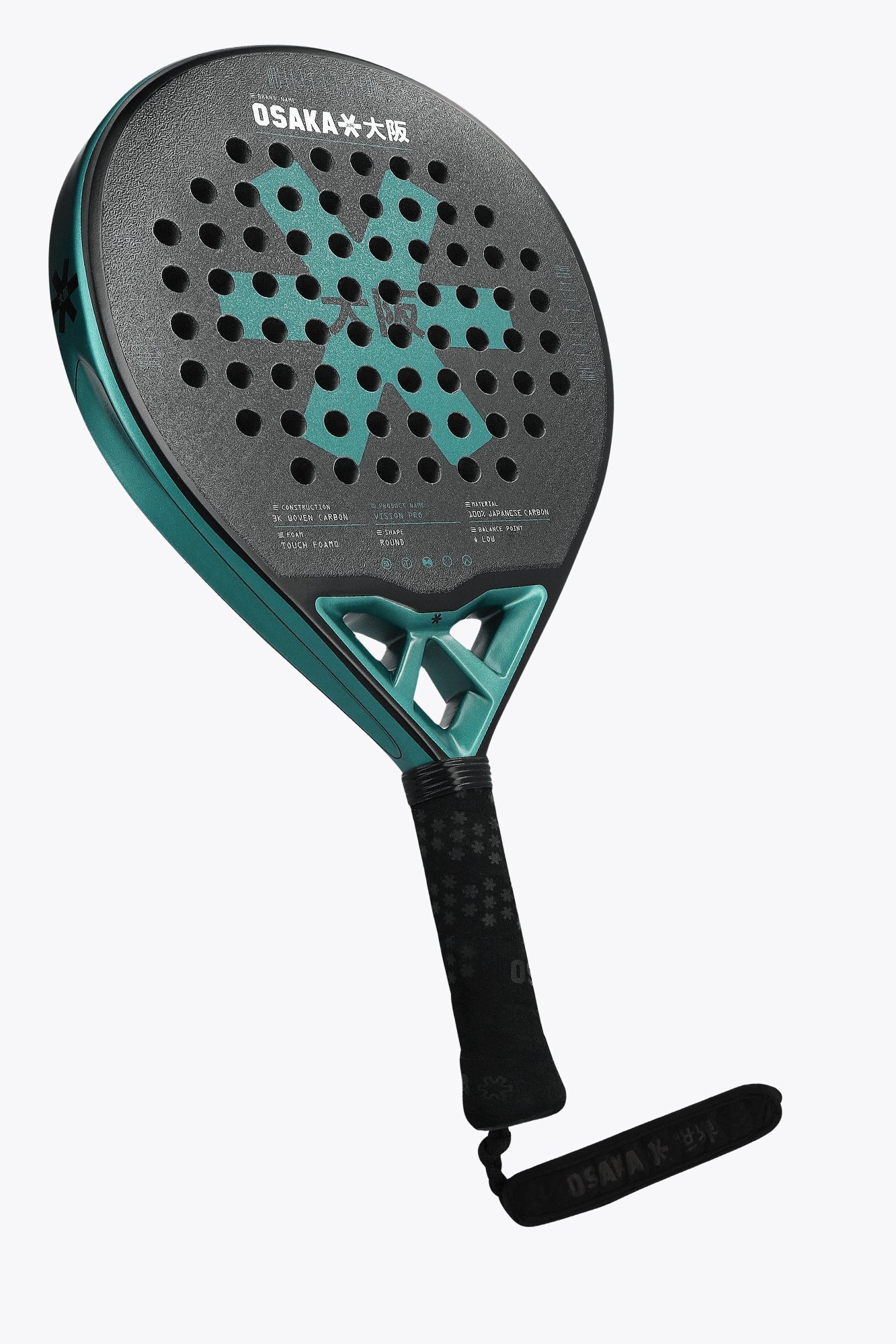 Osaka Padel Racket Vision Pro Control | Transformative Teal