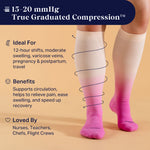 Knee-High Compression Socks | Solid Navy