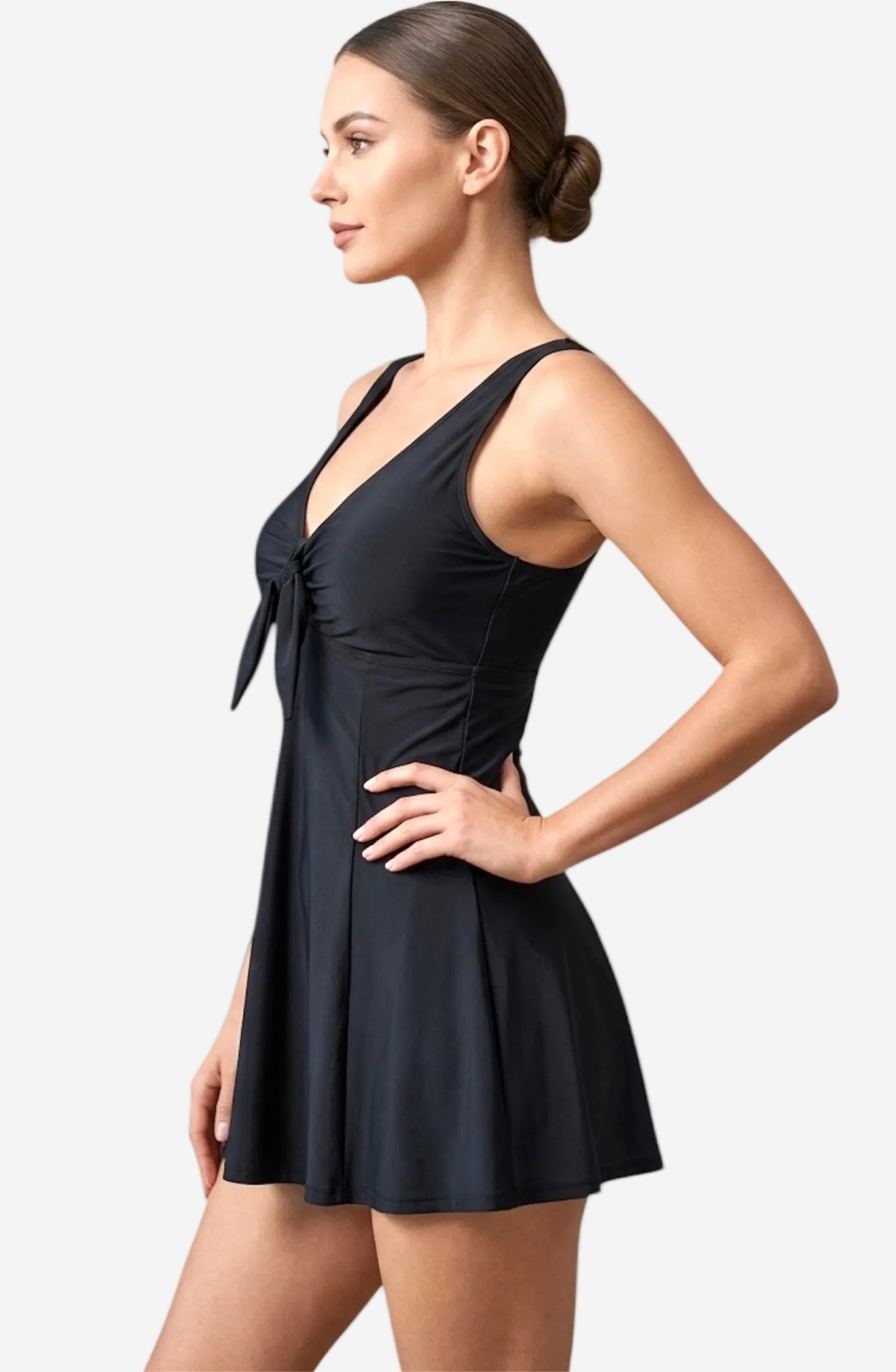 Black Skirted Maillot | PF838