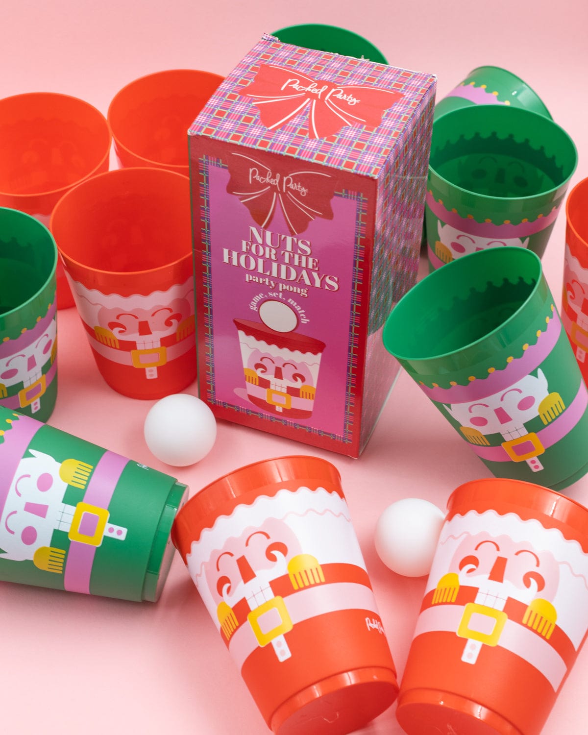 Christmas Holidays Nutcracker Pong Set (12ct Cups)