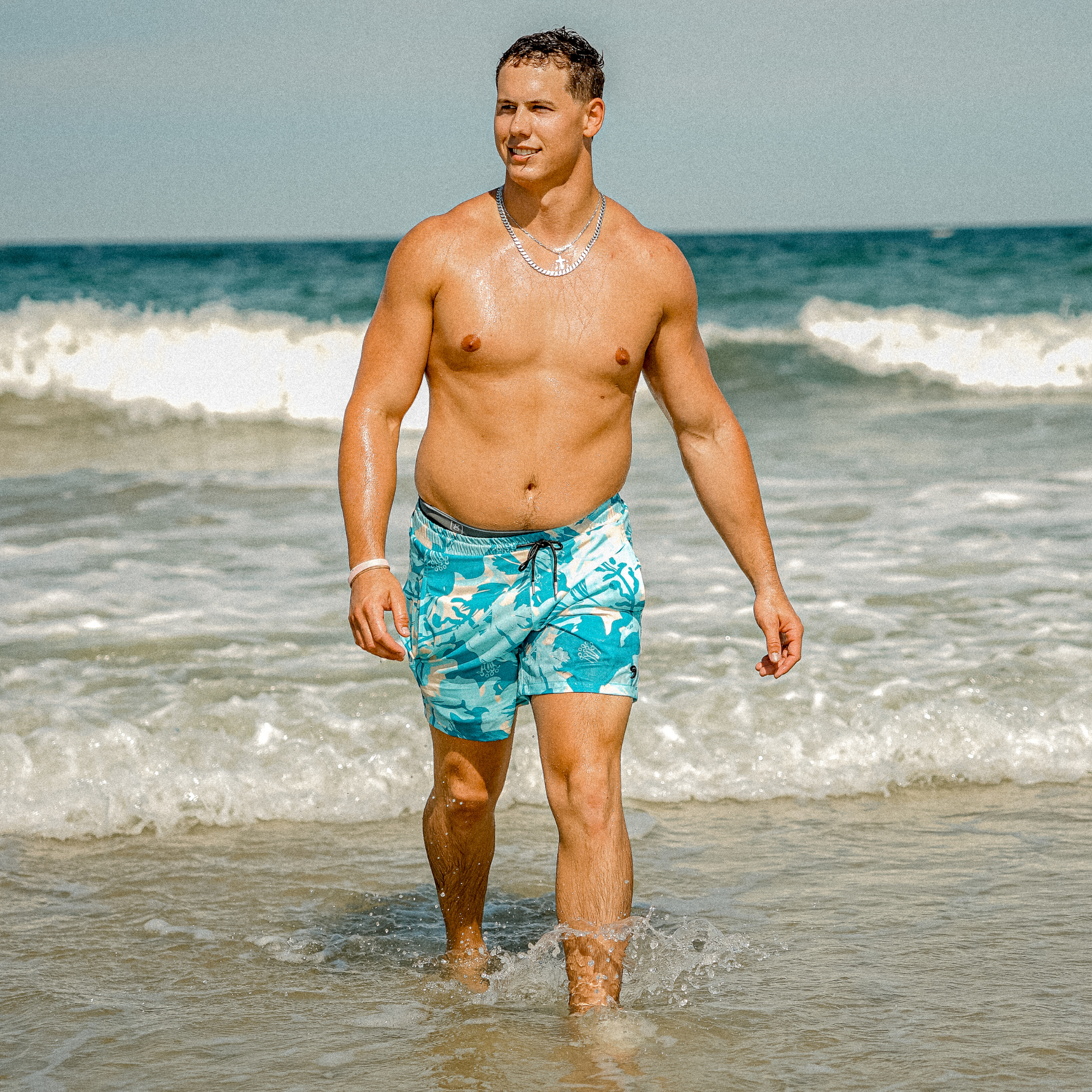 Paradise Point Waterproof Swim Shorts with Waterproof Pocket