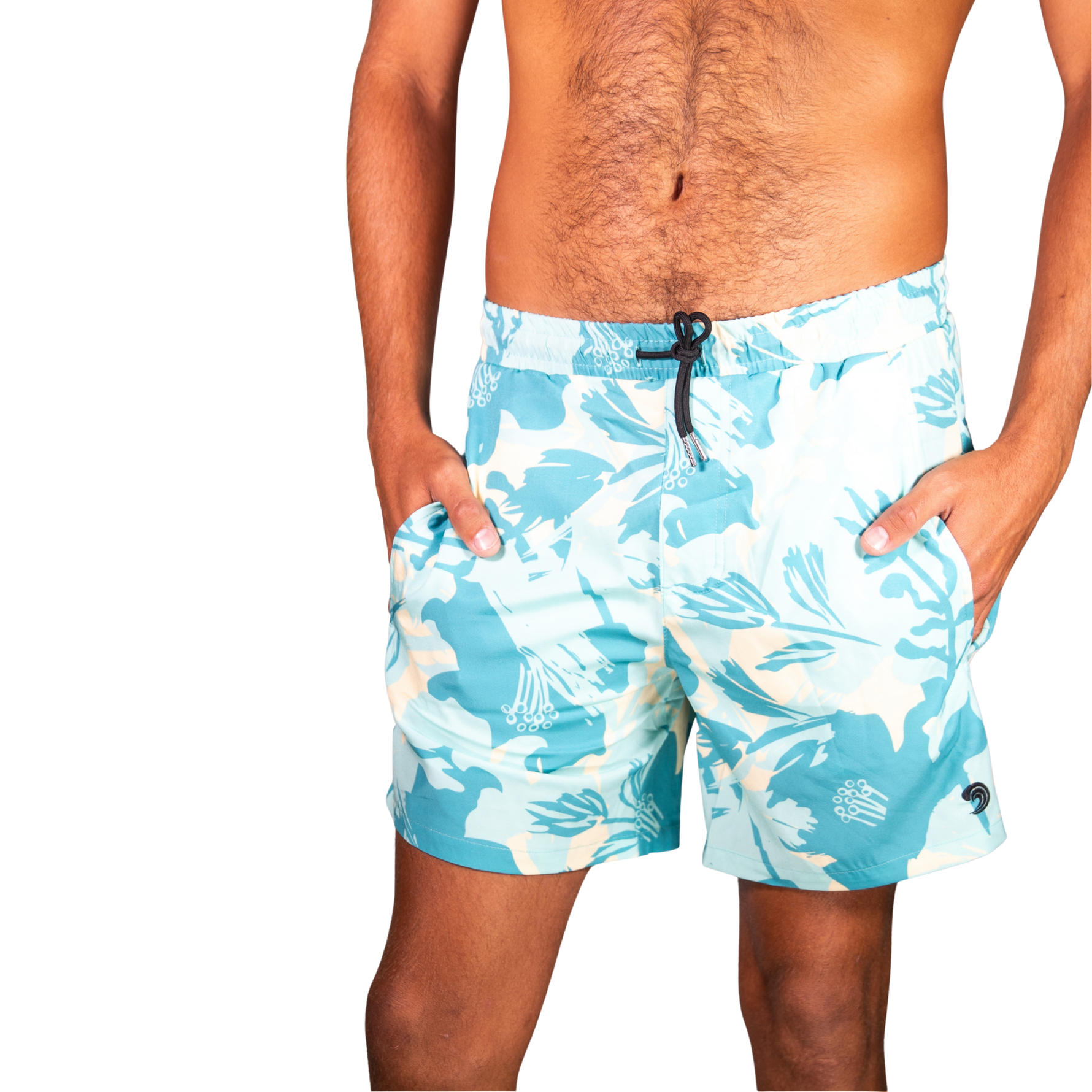 Paradise Point Waterproof Swim Shorts with Waterproof Pocket