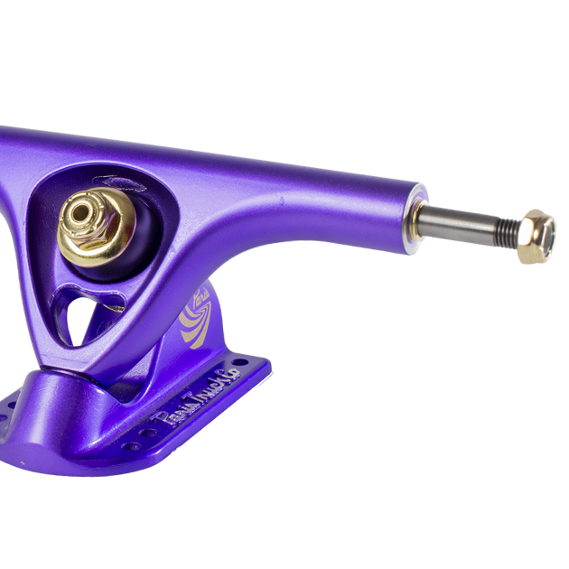 V3 Hollow Lite 180mm 50º Longboard Trucks Purple Satin