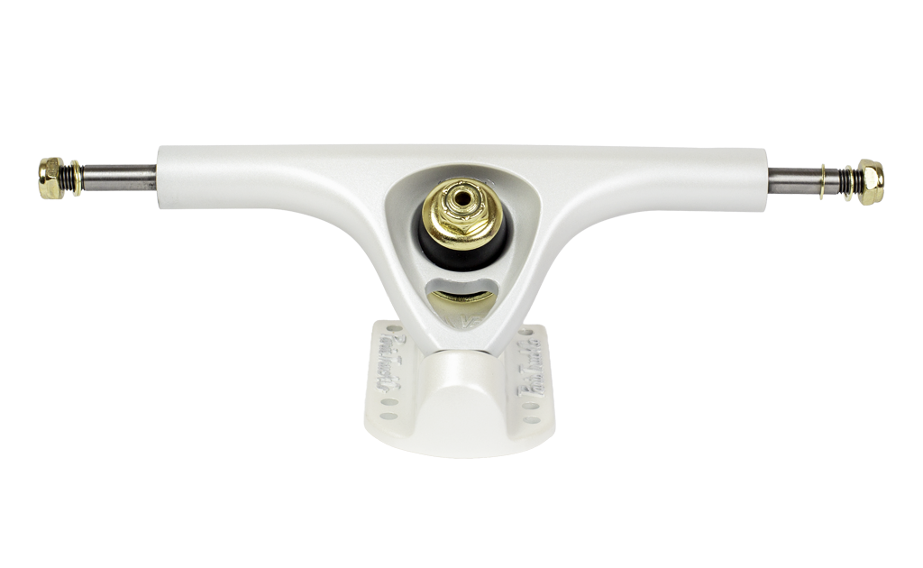 V3 Hollow Lite 180mm 43º Longboard Trucks White Pearl