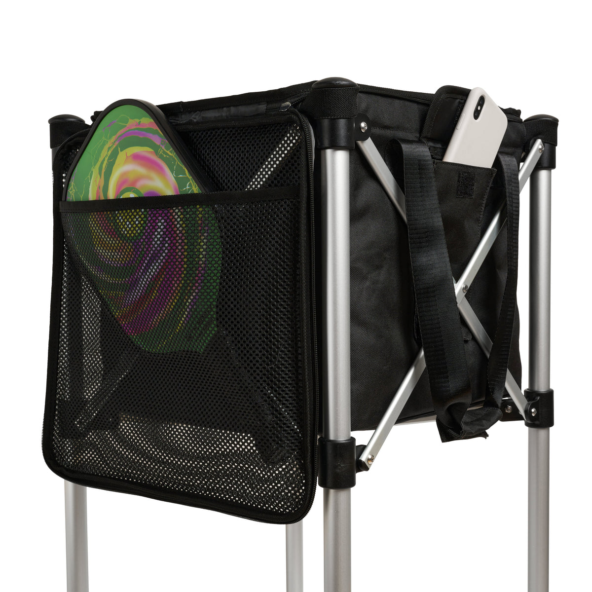 Ball Tote Black Replacement Bag for Tennis and Pickleball Pro Teaching Cart