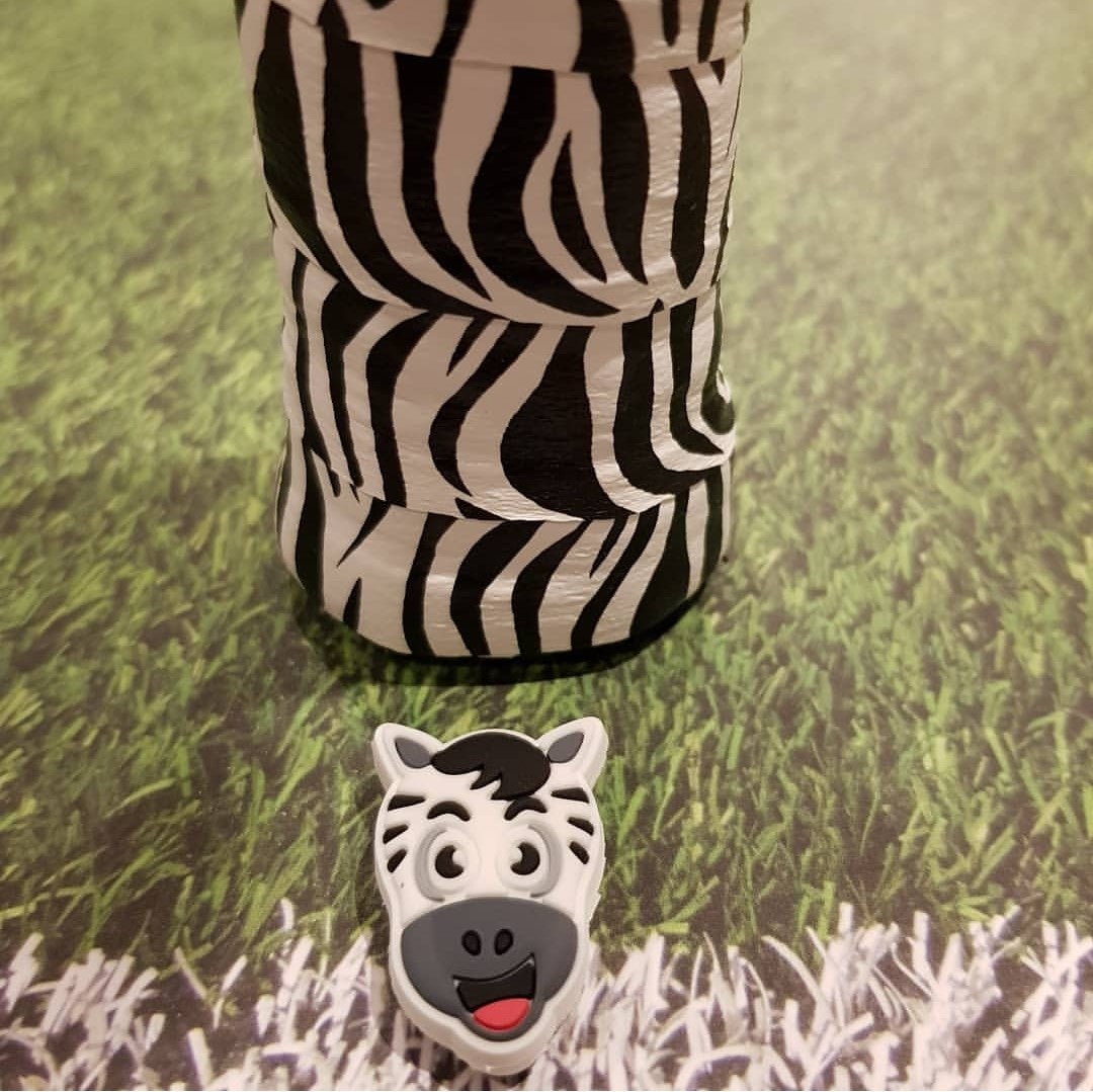 Overgrip Tape for Tennis Racket Black/White Zebra | Pack of 2