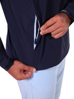 Palm Beach Waterproof Quarter Zip | Navy