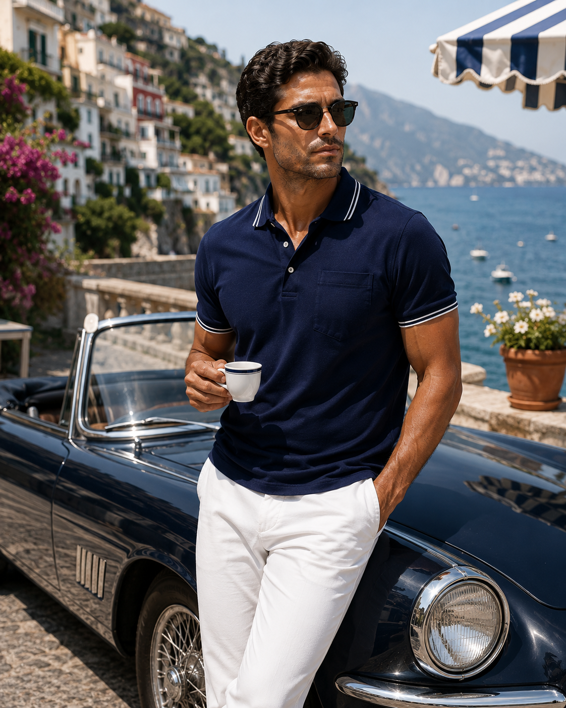 Pocket Polo Shirt | Navy
