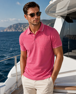 Pocket Polo Shirt | Pink