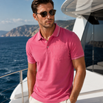 Pocket Polo Shirt | Pink
