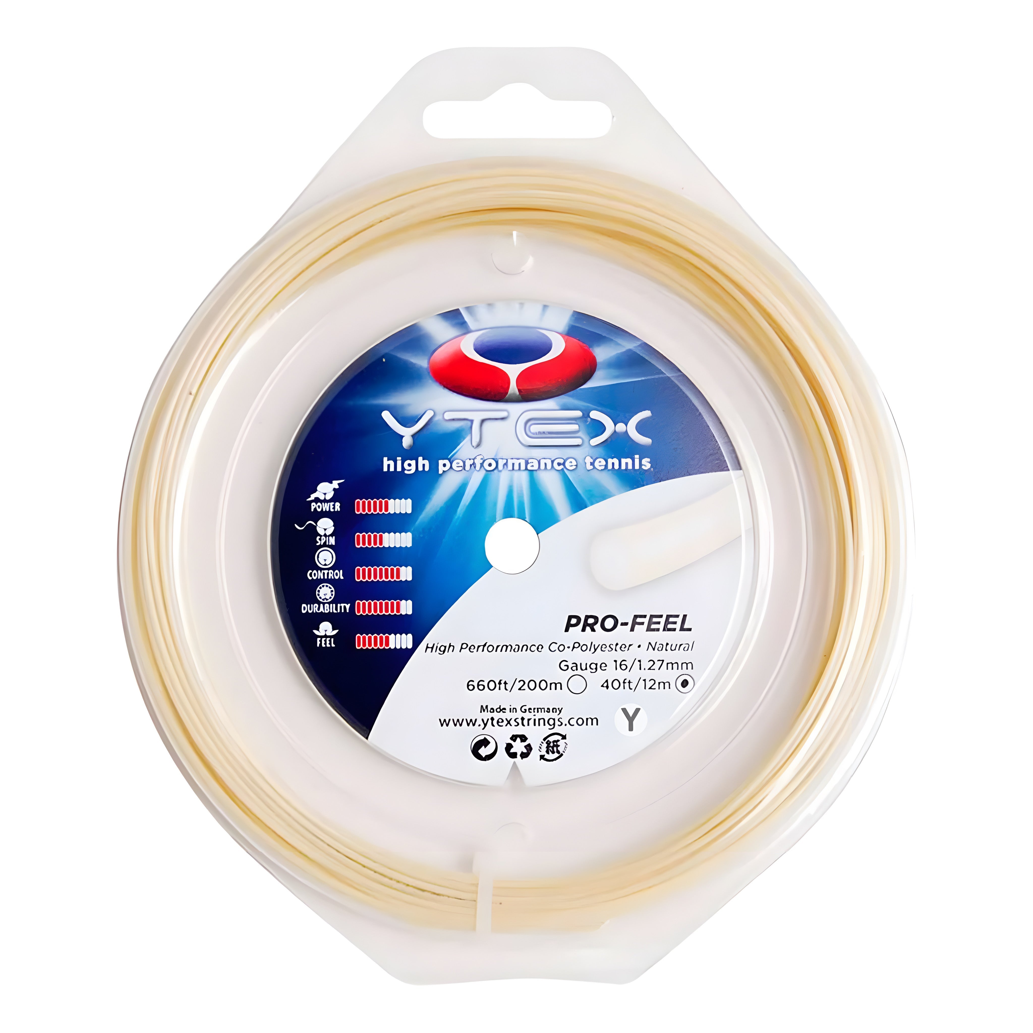 Pro-Feel Natural Tennis Racquet String Set