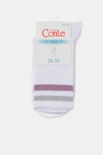 Conte Active Cotton Long Socks with Lurex Stripes