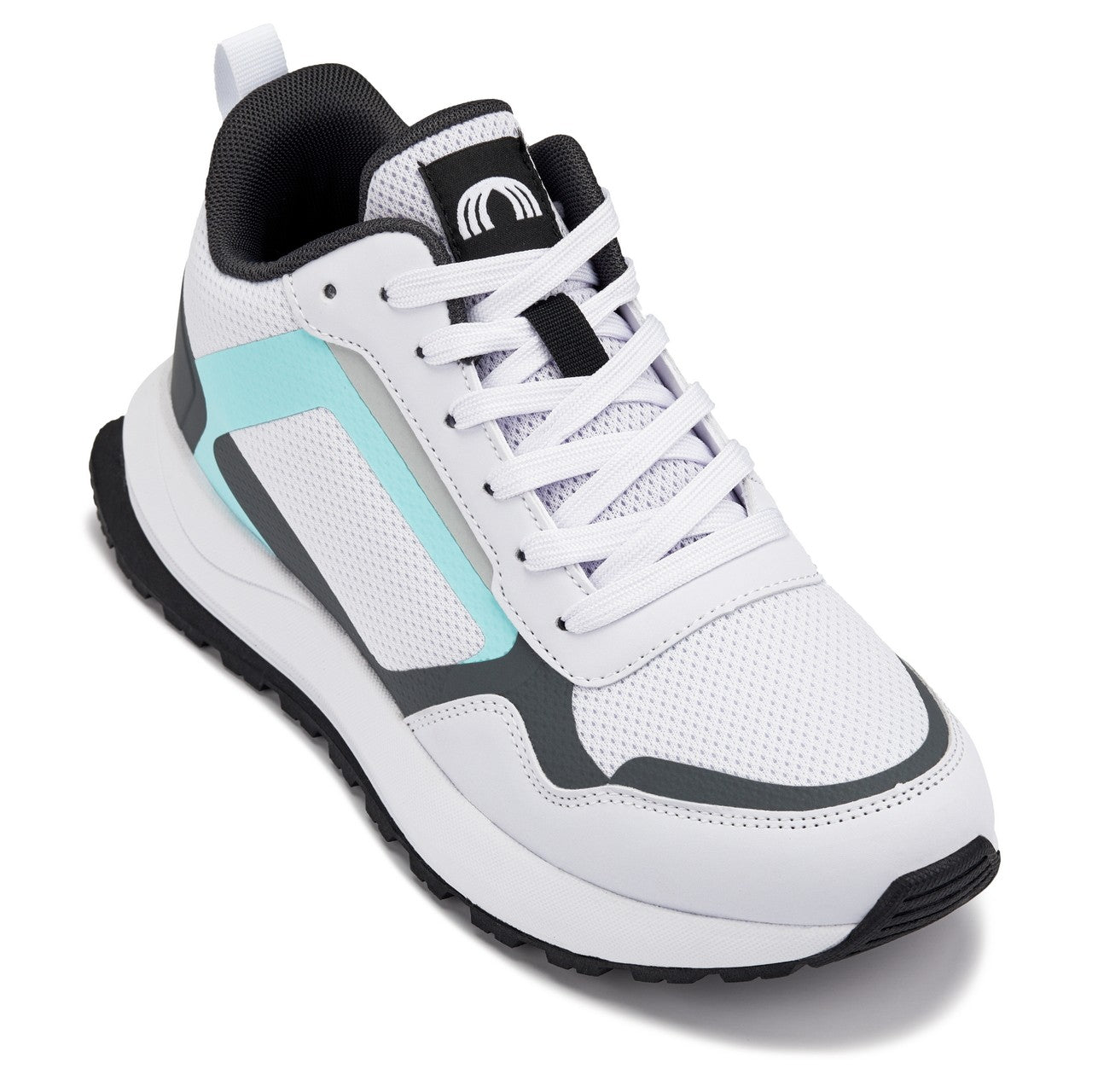 CALTO Q151 2.4" Taller Sneaker | White/Grey
