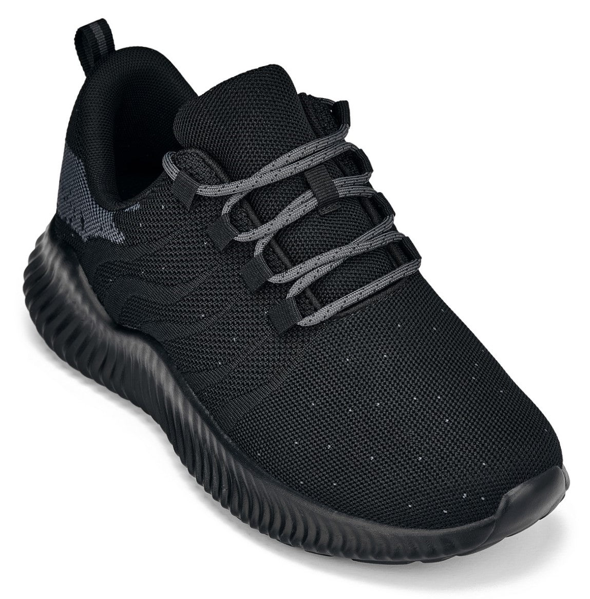 CALTO Q216 2.8" Taller Ultra Lightweight Sneaker | Black/Grey