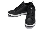 CALTO Q271 2” Taller (Black Noir) | Elevated Leatherette Micro-Perforated Sneakers