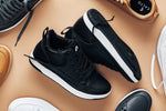 CALTO Q271 2” Taller (Black Noir) | Elevated Leatherette Micro-Perforated Sneakers