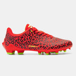 Red Leopard Cleats | Quantum Carbon by Phenom Elite