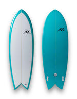 Retro Fish Twin | Coral Blue