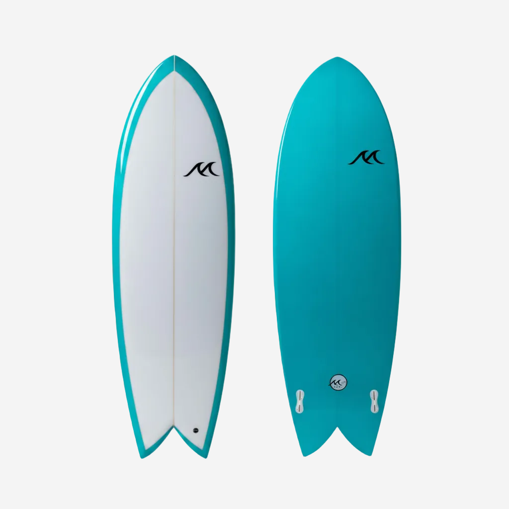 Retro Fish Twin | Coral Blue