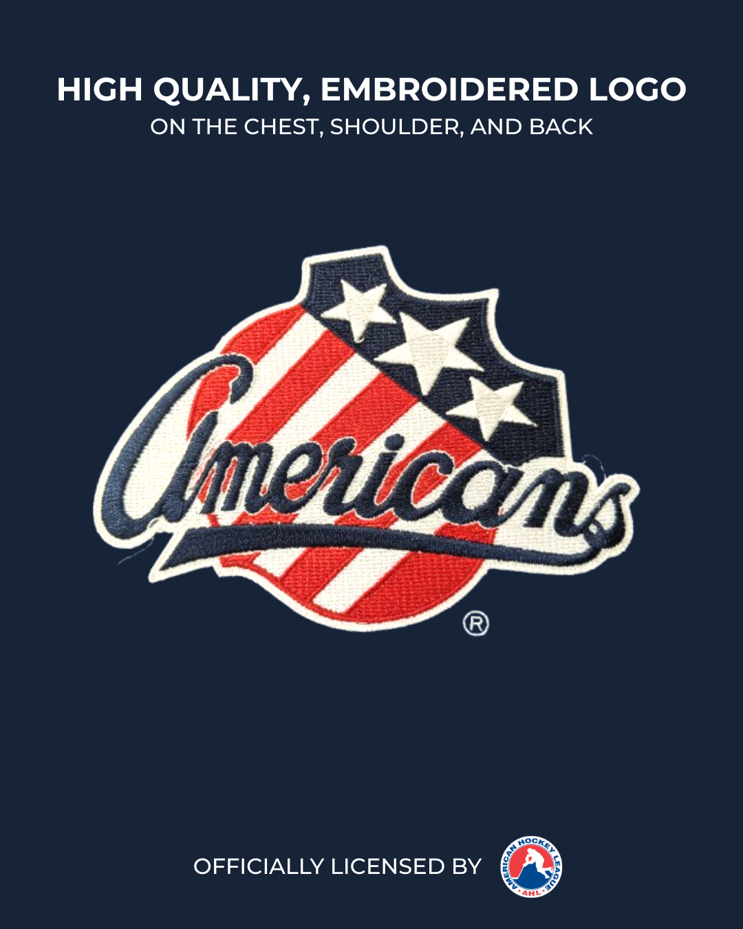 Rochester Americans AHL Hockey Embroidered Lace Hoodie