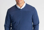 Rugvee Pullover V-Neck Sweatshirt | Tokyo Blue