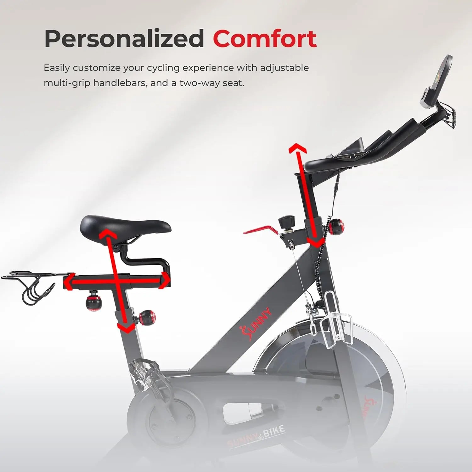 Health & Fitness Pro Cycling Stationary Bike | 40 LB Flywheel & 4-Way Adjustable Seat
