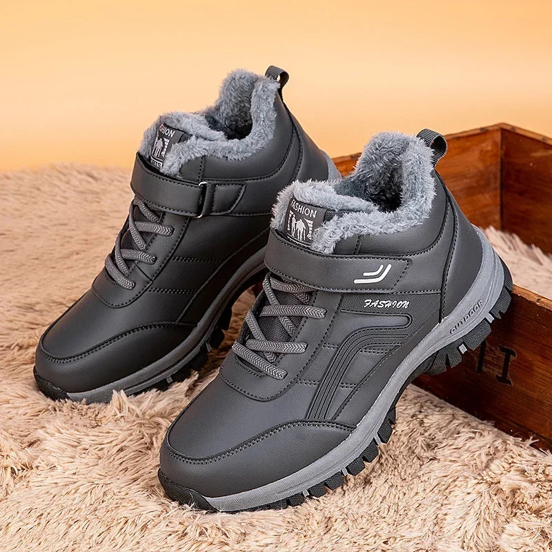 Mens Waterproof Winter Snow Boots | Warm Durable Outdoor Shoes