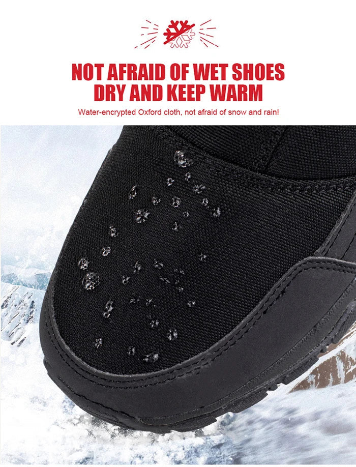 Men's Winter Waterproof Boots | Warm Insulated Snow Boots