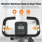 Exercise Foldable Fitness Indoor Stationary Bike | Magnetic 3-in-1