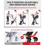 Pooboo Folding Exercise Bike | Magnetic X-Bike