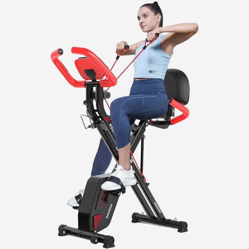 Pooboo Folding Exercise Bike | Magnetic X-Bike