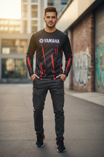 2026 Yamaha Design New Racing Cycling Suit | Men’s Off-Road Motorcycle Long Sleeved Loose Jersey