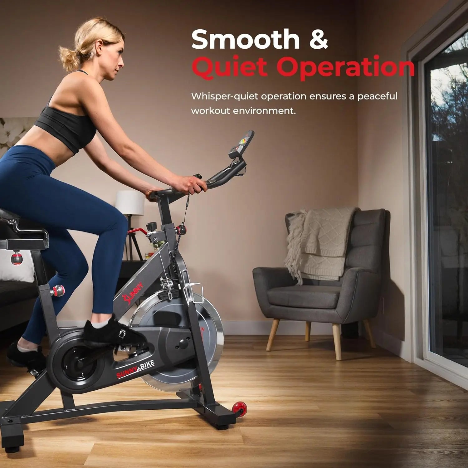 Health & Fitness Pro Cycling Stationary Bike | 40 LB Flywheel & 4-Way Adjustable Seat