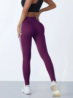 Women's Striped Yoga Leggings | Slim Fit Sports Pants