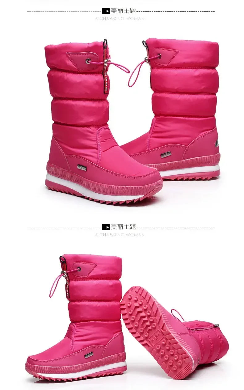 Women's Winter Boots | Waterproof Snow Boot with Thick Plush
