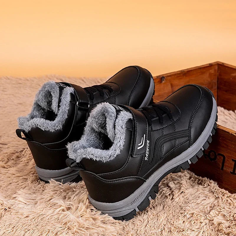 Mens Waterproof Winter Snow Boots | Warm Durable Outdoor Shoes