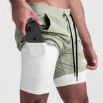 ASRV Men’s 2-in-1 Quick Dry Gym Shorts