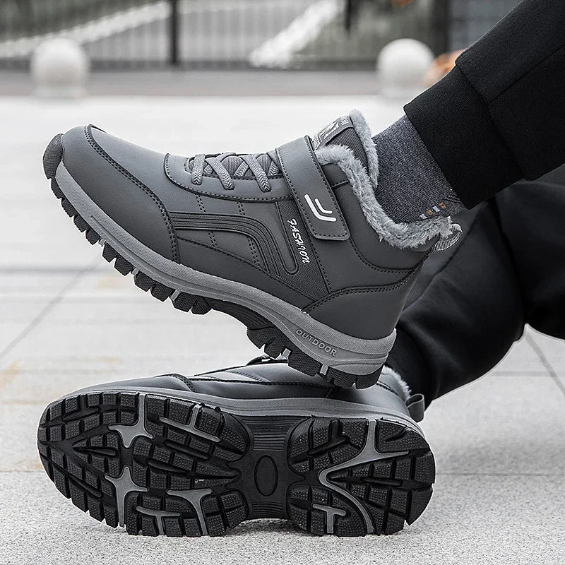 Mens Waterproof Winter Snow Boots | Warm Durable Outdoor Shoes
