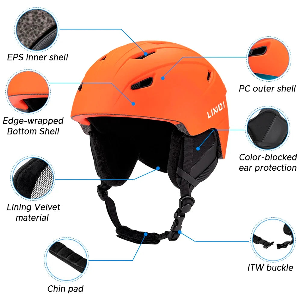 Lightweight Ski & Snowboard Helmet | Warm & Adjustable
