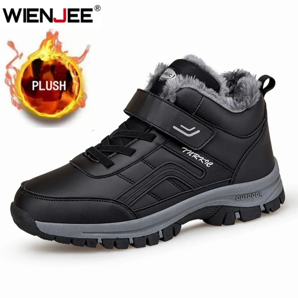 Mens Waterproof Winter Snow Boots | Warm Durable Outdoor Shoes