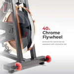 Health & Fitness Pro Cycling Stationary Bike | 40 LB Flywheel & 4-Way Adjustable Seat