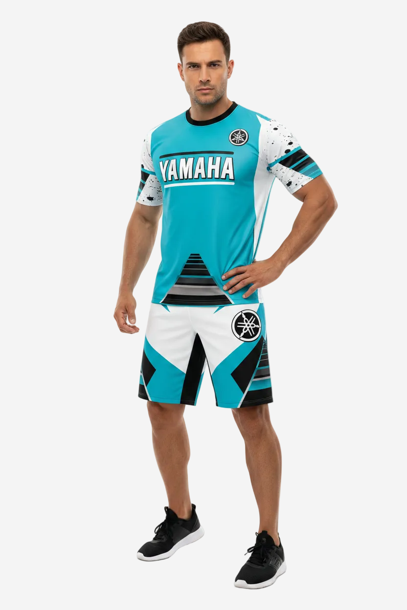 YAMAHA Summer Performance Motorcycle Riding T-Shirt Set