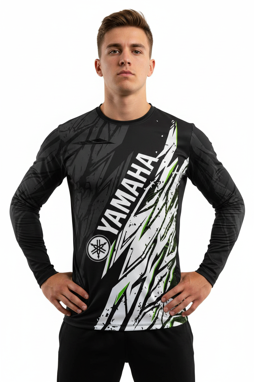 2026 Yamaha Design New Racing Cycling Suit | Men’s Off-Road Motorcycle Long Sleeved Loose Jersey