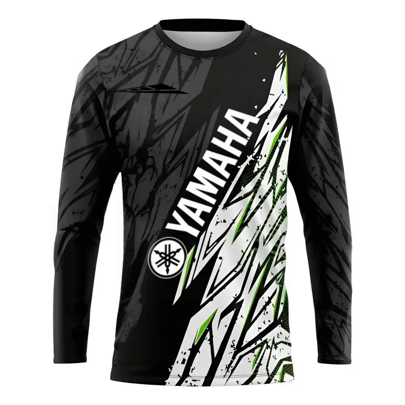 2026 Yamaha Design New Racing Cycling Suit | Men’s Off-Road Motorcycle Long Sleeved Loose Jersey