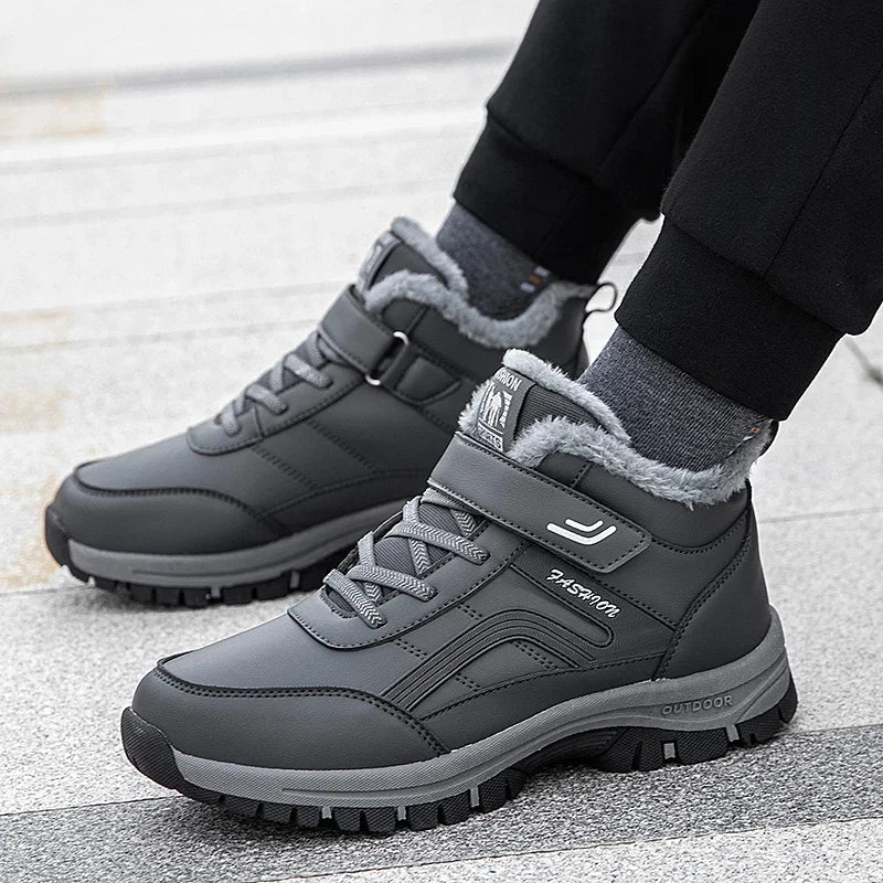 Mens Waterproof Winter Snow Boots | Warm Durable Outdoor Shoes