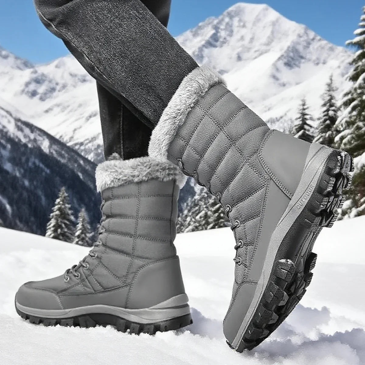 Men's Snow Boots | Waterproof Winter Boots with Warmers